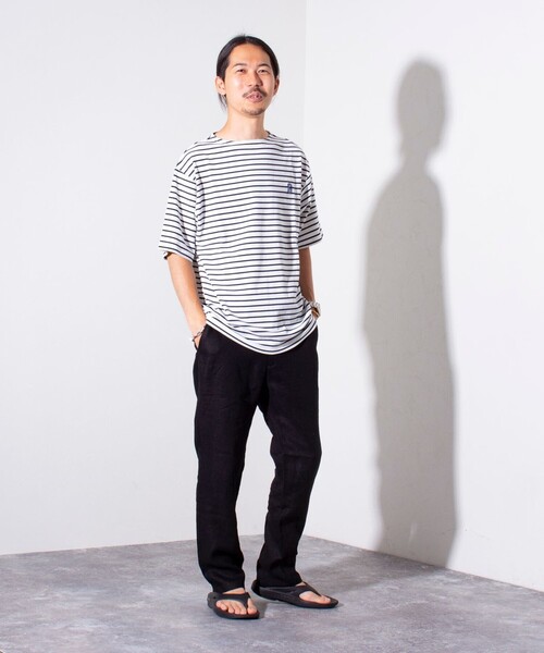 「GLOSTER」 半袖Tシャツ L グリーン メンズ