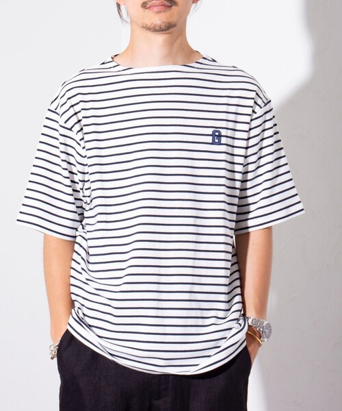 「GLOSTER」 半袖Tシャツ L グリーン メンズ