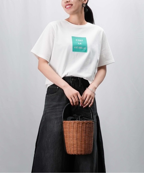 tシャツ LC/LLL パッチワークロゴTシャツ レディース LUCA/LADY LUCK LUCA（ルカ/レディラックルカ）の「LC/LLL