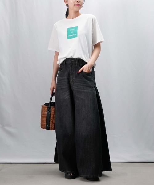 tシャツ LC/LLL パッチワークロゴTシャツ レディース LADY LUCK LUCA tシャツ LC/LLL パッチワークロゴTシャツ