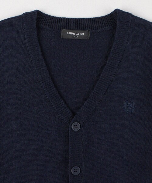 COMME CA ISM（コムサイズム） カーディガン 入学式 卒業式 ベーシック 子供服紺色コムサカーディガン130cm
