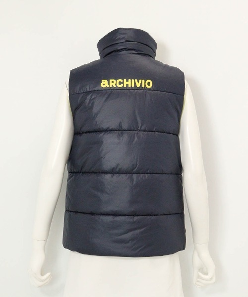 archivio（アルチビオ） ベスト ジレ 「LADIES」中綿サイドロゴベスト