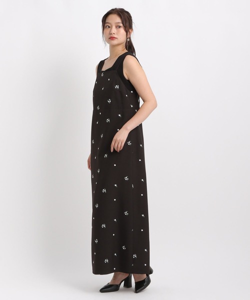 Andemiu ワンピース Andemiu（アンデミュウ） ワンピース シシュウIラインキャミワンピース