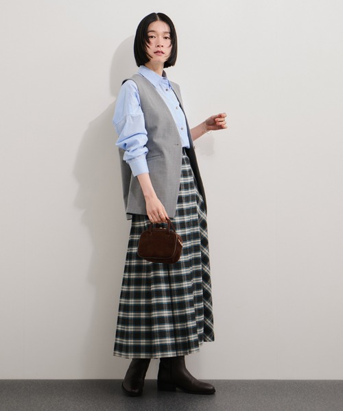 LE CERCLE par rope' ベスト ジレ オーバル釦ベスト/セットアップ対応