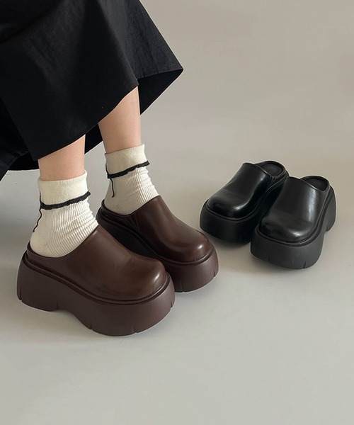 「Revo.」 フラットサンダル L ブラック レディース_画像6