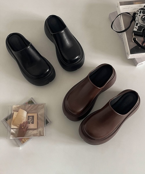 「Revo.」 フラットサンダル L ブラック レディース_画像7