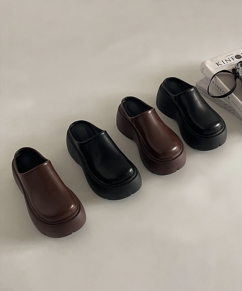 「Revo.」 フラットサンダル L ブラック レディース_画像8