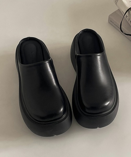 「Revo.」 フラットサンダル L ブラック レディース_画像9