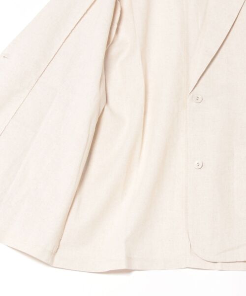 「BLANC FICELLE」 「Xi Ran」テーラードジャケット M ナチュラル レディース_画像3