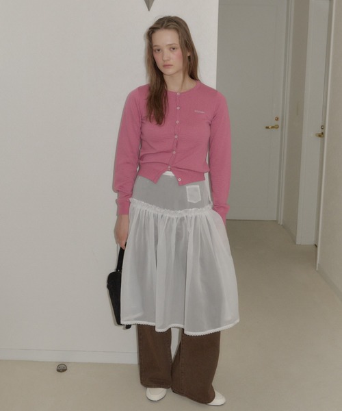 フリル シアー スカート GIUNON ジウノン GIUNON スカート 2way frill sheer skirt / 2wayフリルシアースカート