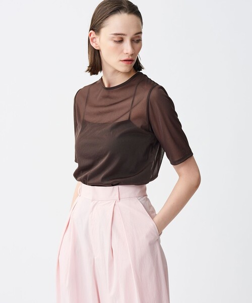 「uncrave」 半袖カットソー 2 ブラウン レディース_画像5
