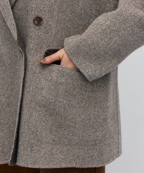 BACCA（バッカ） ジャケット テーラードジャケット オートミールダブル