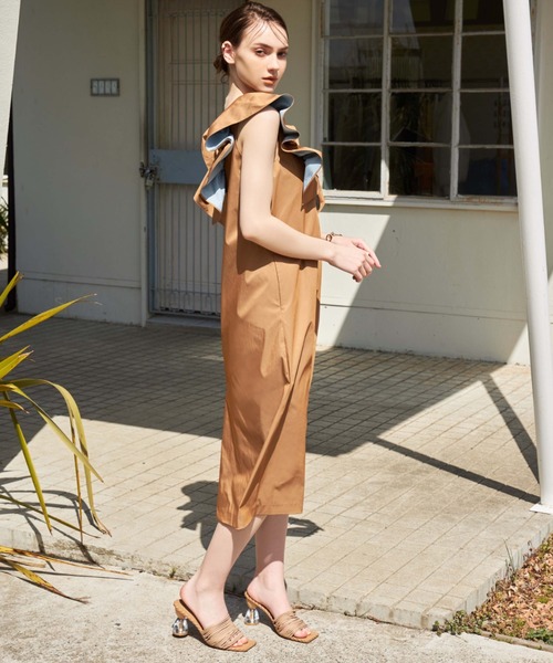 「EIMY ISTOIRE」 ノースリーブワンピース FREE アイボリー レディース_画像7