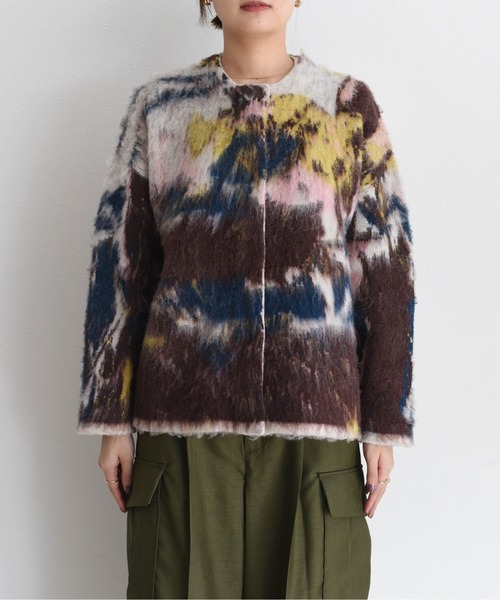 Eimee Law（エイミーロウ） カーディガン アートJQシャギーニット