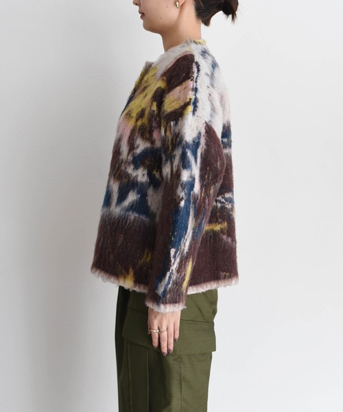 Eimee Law（エイミーロウ） カーディガン アートJQシャギーニット