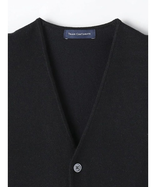 ベスト ジレ TRANS CONTINENTS BIZニット　ニットジレ　ブラック/グレー/ネイビー メンズ | TRANS CONTINENTS | 06