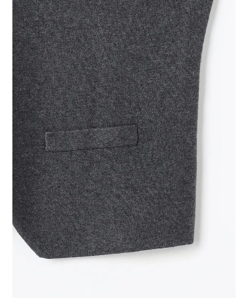 ベスト ジレ TRANS CONTINENTS BIZニット　ニットジレ　ブラック/グレー/ネイビー メンズ | TRANS CONTINENTS | 13