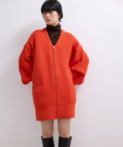 ADAM ET ROPE'（アダムエロペ） カーディガン 「WEB限定」ミックス