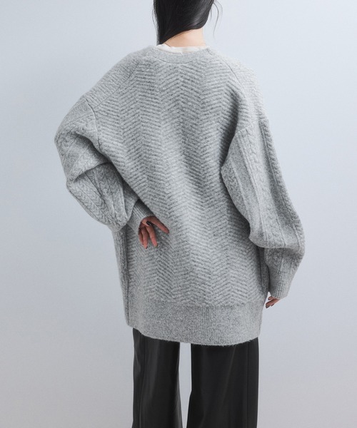 ADAM ET ROPE'（アダムエロペ） カーディガン 「WEB限定」ミックス