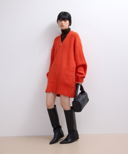 ADAM ET ROPE'（アダムエロペ） カーディガン 「WEB限定」ミックス