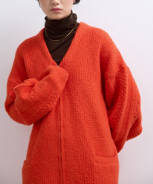 ADAM ET ROPE'（アダムエロペ） カーディガン 「WEB限定」ミックス