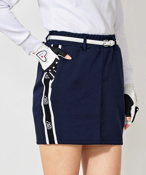 【rimi】ロゴパターン ゴルフスカート TopIsm（トップイズム） ゴルフ ゴルフスカート ゴルフウェア