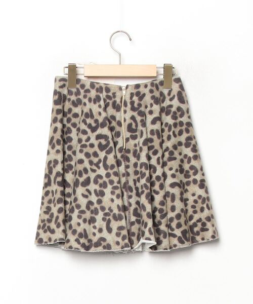 「GREED」 レオパードフレアスカート S ブラウン レディース_画像2