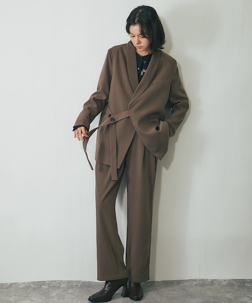 SMILE ORCHID（スマイルオーキッド） セットアップ 丸襟ウェスト紐つき