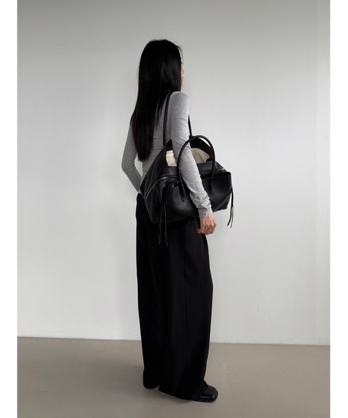 Didot.showroom スラックス パンツ ツータックワイドスラックス