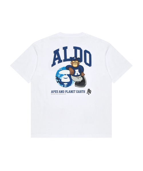 「AAPE BY A BATHING APE」 半袖Tシャツ SMALL ホワイト メンズ_画像4