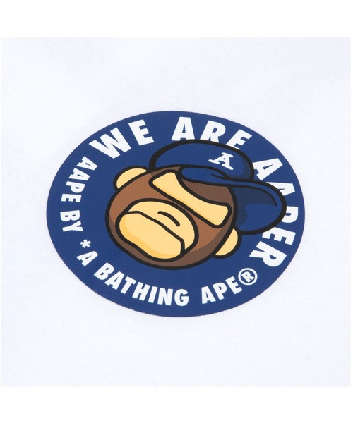 「AAPE BY A BATHING APE」 半袖Tシャツ SMALL ホワイト メンズ_画像5