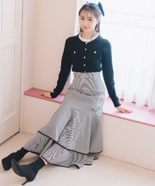 【即完売商品】フリル付きニット【willfully】 WILLFULLY official web store（ウィルフリーコウシキツウハン）商品