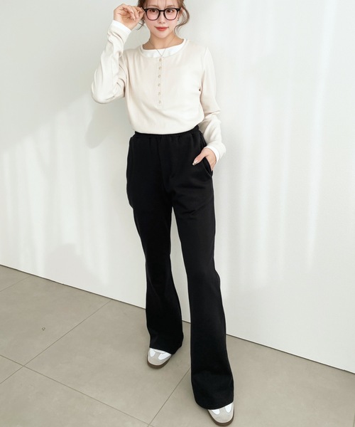 moment+ スウェットパンツ ジャージ 綿100％ヘビーウエイト裏毛