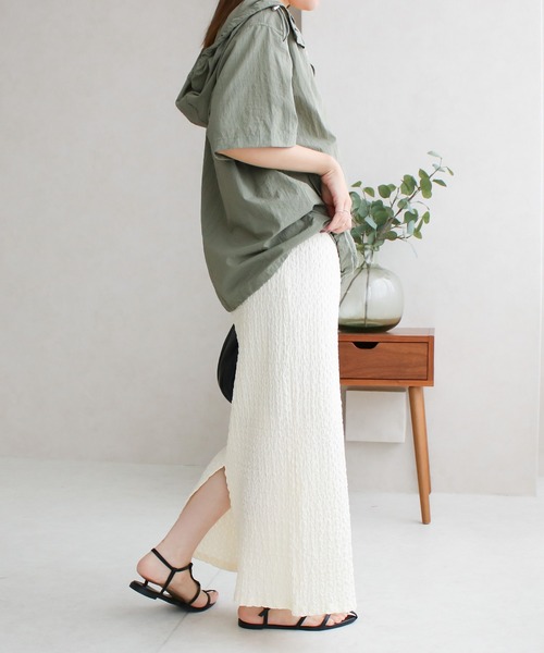 「Social GIRL」 プルオーバーパーカー L オフホワイト レディース_画像4