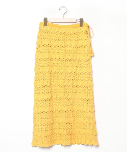IENA（イエナ） ニットスカート FREE イエロー レディース : ZOZOTOWN