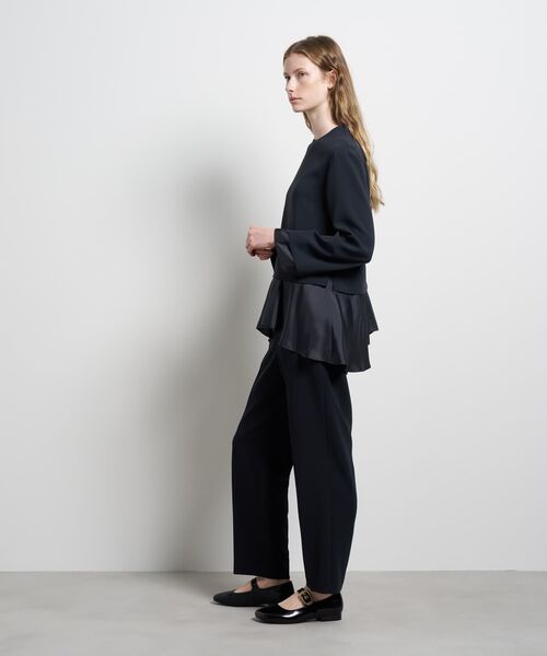 LANVIN en Bleu ブラウス シャツ トリアセテートコンビブラウス
