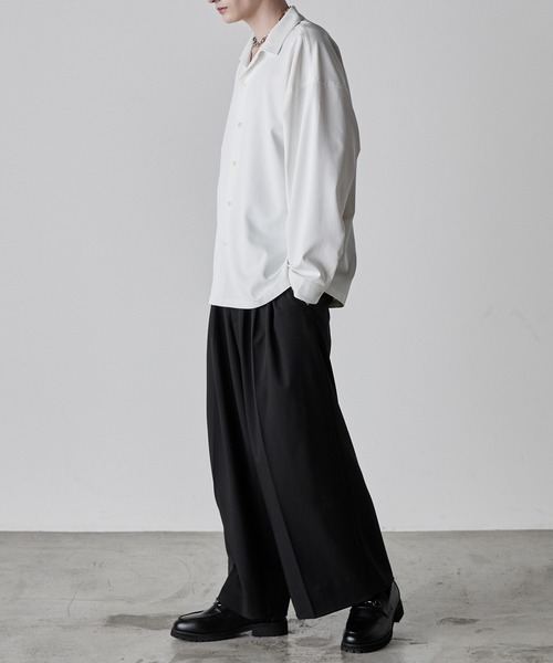 「CIASENSE」 長袖シャツ M ブルー メンズ_画像2