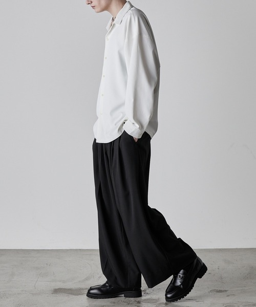 「CIASENSE」 長袖シャツ M ブルー メンズ_画像3