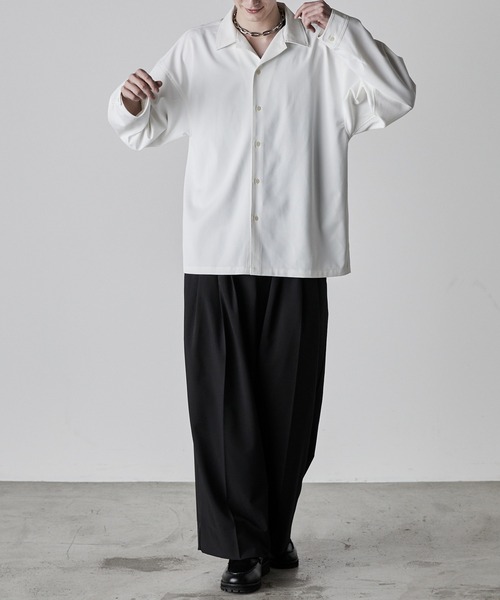 「CIASENSE」 長袖シャツ M ブルー メンズ_画像6