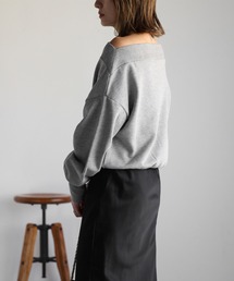 「Bonjour Sagan」 「Gleam」スウェットカットソー FREE ブルーグレー レディースの画像3