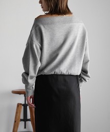 「Bonjour Sagan」 「Gleam」スウェットカットソー FREE ブルーグレー レディースの画像4