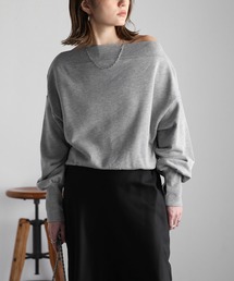 「Bonjour Sagan」 「Gleam」スウェットカットソー FREE ブルーグレー レディースの画像5