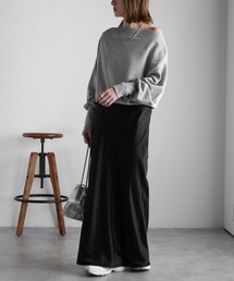 「Bonjour Sagan」 「Gleam」スウェットカットソー FREE ブルーグレー レディースの画像6