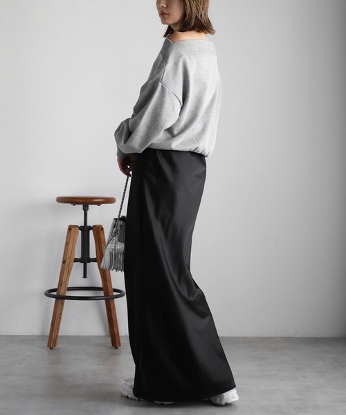 「Bonjour Sagan」 「Gleam」スウェットカットソー FREE ブルーグレー レディースの画像7