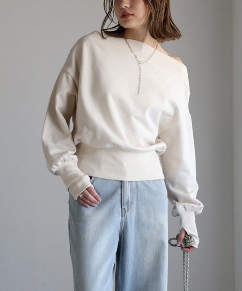 「Bonjour Sagan」 「Gleam」スウェットカットソー FREE ブルーグレー レディースの画像9