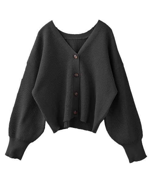 「e-zakkamania stores」 「maison de l'allure」ニットカーディガン フリー ブルーパープル レディース_画像4