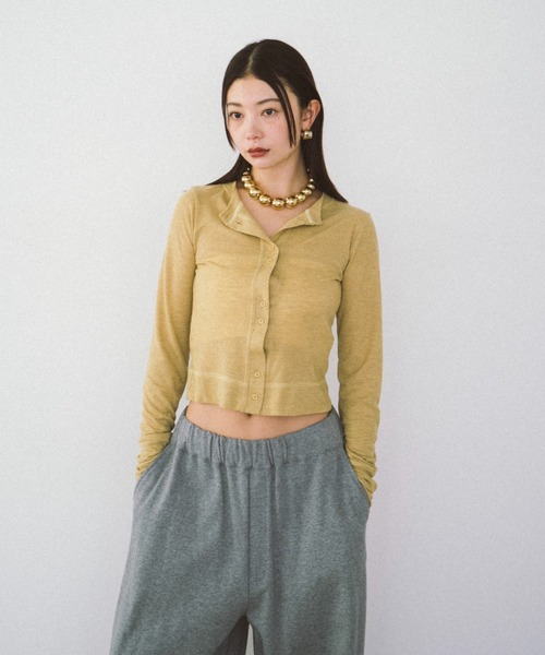 「HANNE」 カーディガン FREE ホワイト レディース_画像3