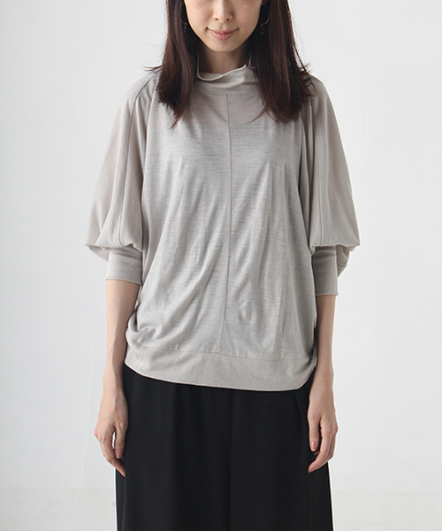 「AVIE」 長袖カットソー 38 ブラック レディース_画像2