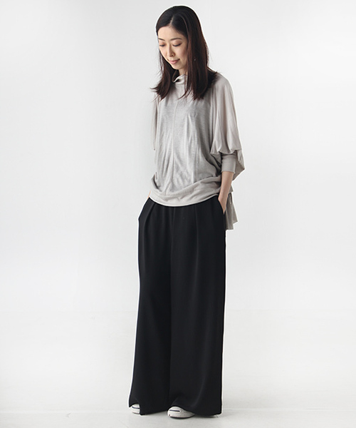 「AVIE」 長袖カットソー 38 ブラック レディース_画像3