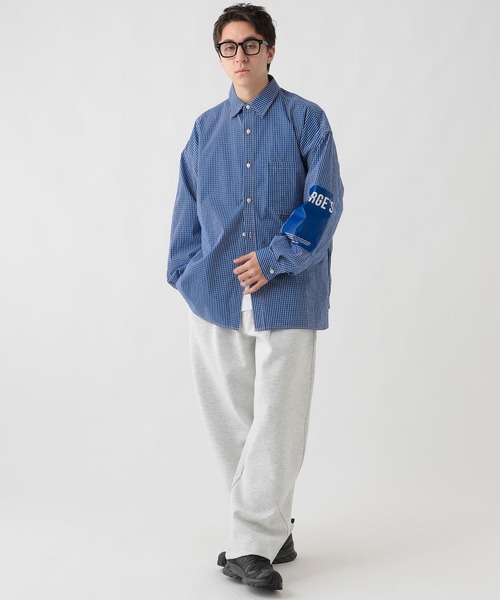 George's シャツ エルボーパッチチェツクシャツ メンズ レディース